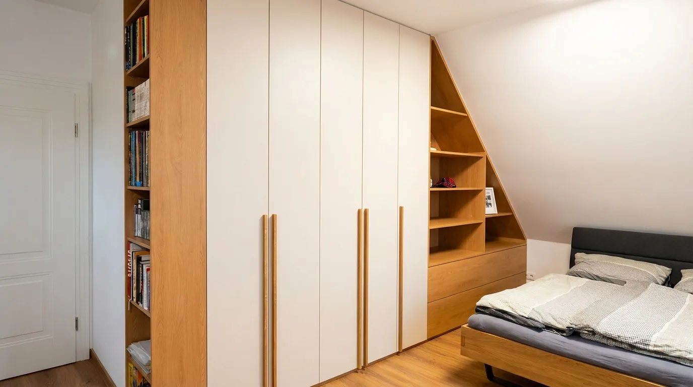 Vestavná skříň na míru – realizace 22 – Martin Kučera truhlář